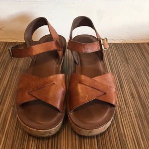 Kork-ease brown/cork sandals